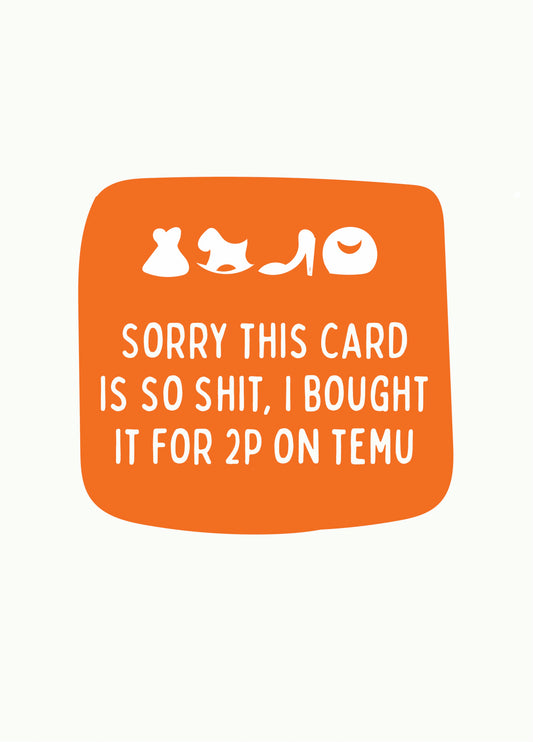 Funny Temu Birthday Card