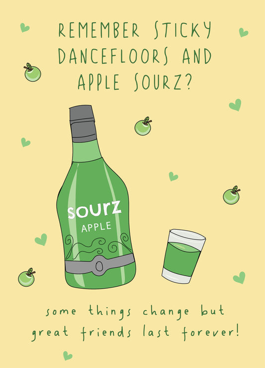 Apple Sourz - Funny Birthday Card