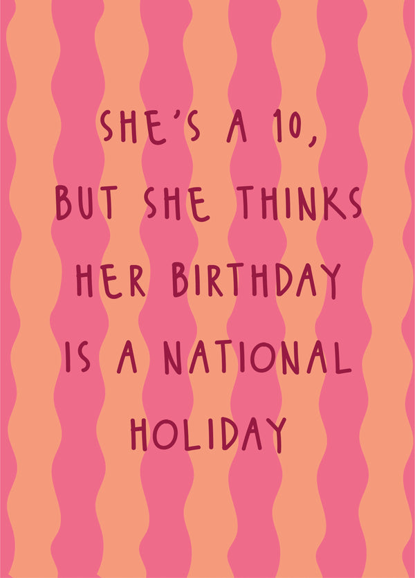 She's A 10 - Happy Birthday