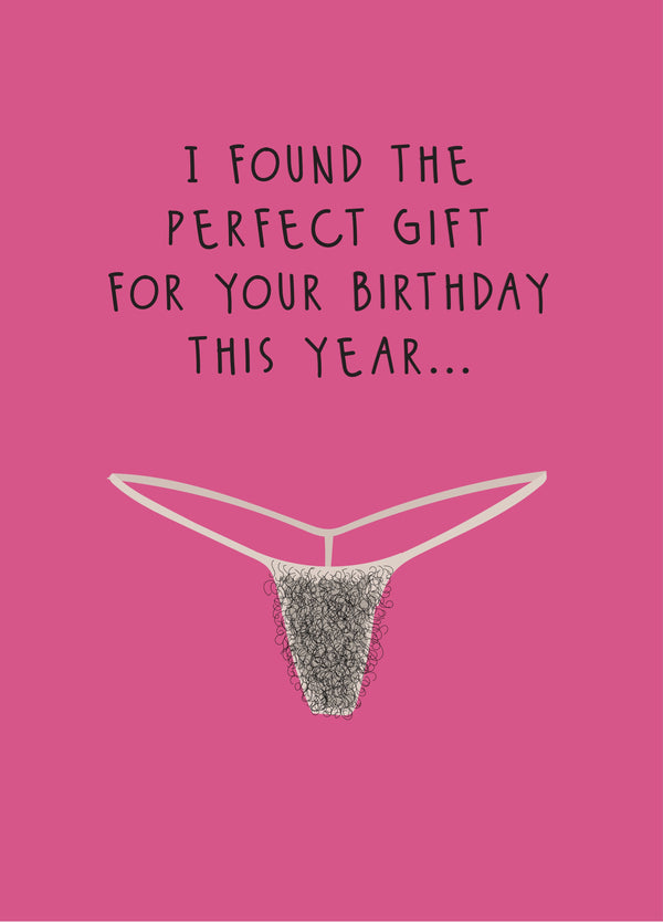 The Perfect Gift - Merkin Birthday Card