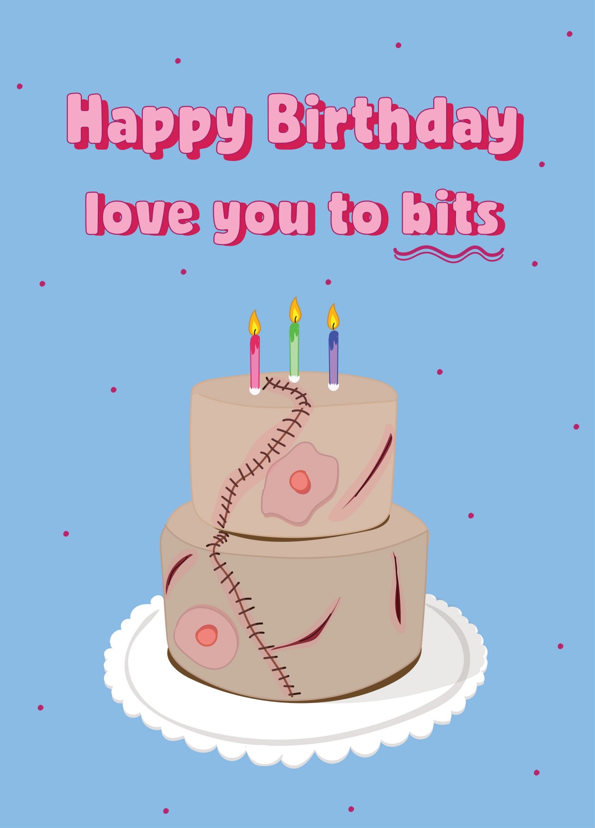 Love You To Bits - Ed Gein Birthday Card