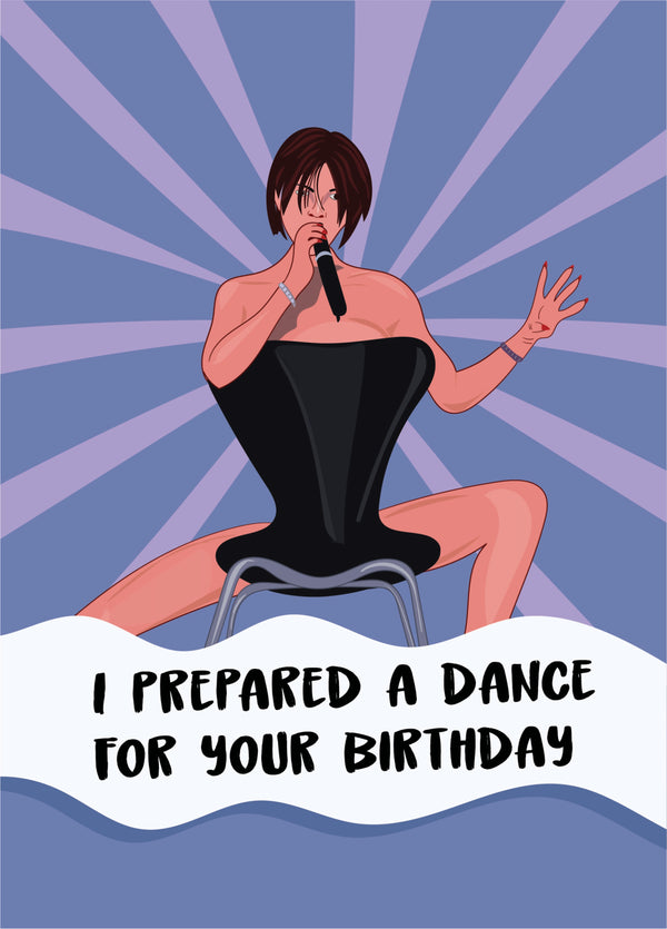 I Prepared A Dance For Your Birthday - Funny Victoria Beckham Birthday Card