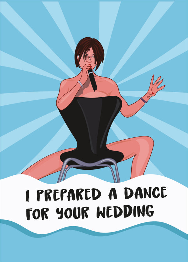 I Prepared A Dace For Your Wedding - Victoria Beckham Wedding Card