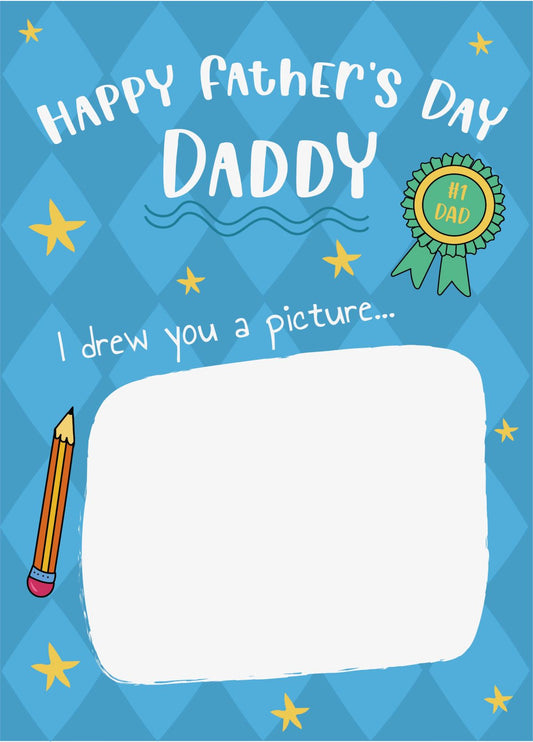Happy Father's Day Daddy - Draw Your Own Father's Day Card