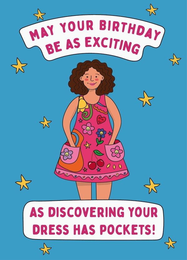 Dress With Pockets - Funny Birthday Card