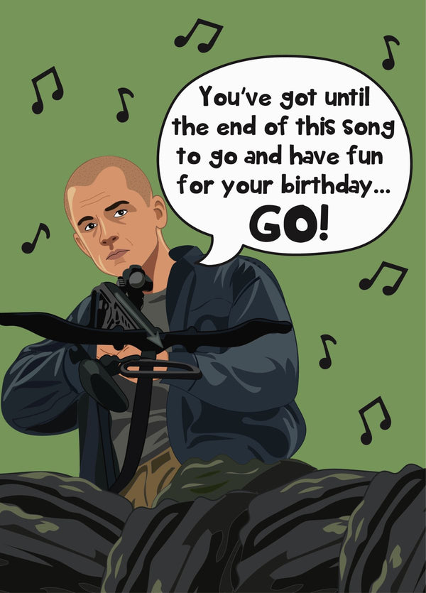 Taron Egerton Go! Happy Birthday - Apex Themed Birthday Card