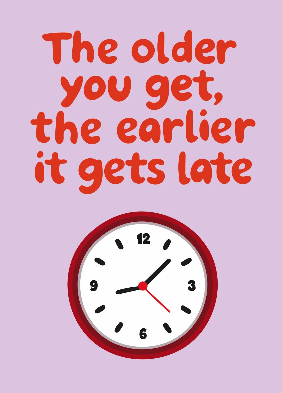 The Older You Get The Earlier It Gets Late - Happy Birthday