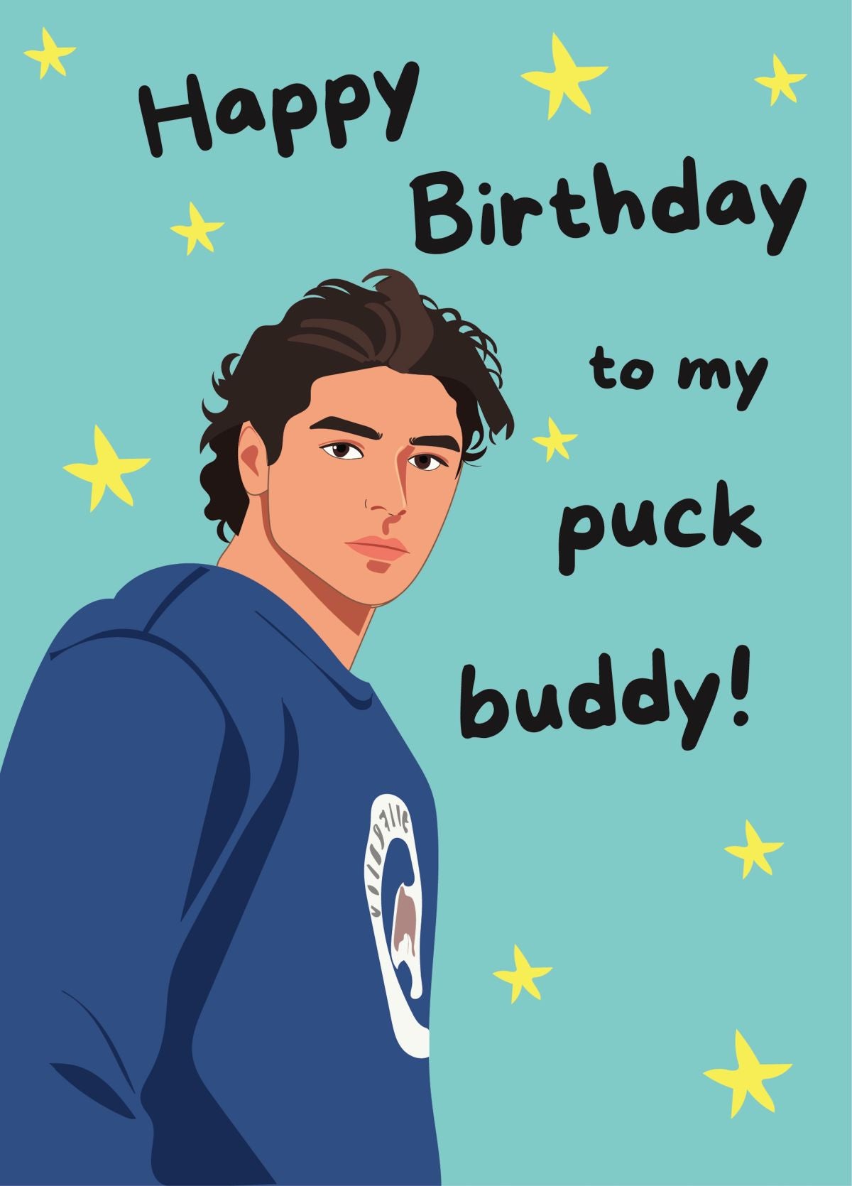Happy Birthday Puck Buddy - Off Campus Birthday Card