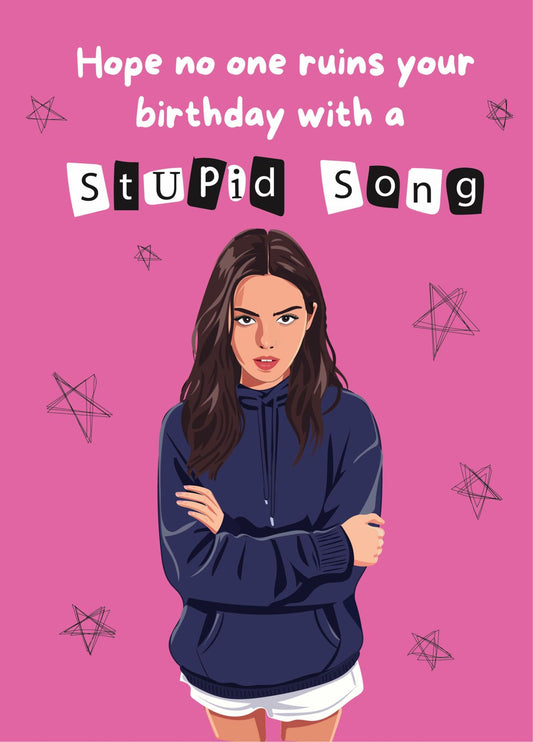 Olivia Rodrigo Birthday Card