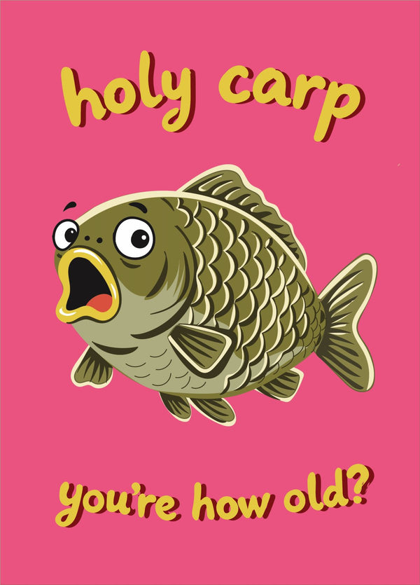 Holy Carp - Funny Birthday Card