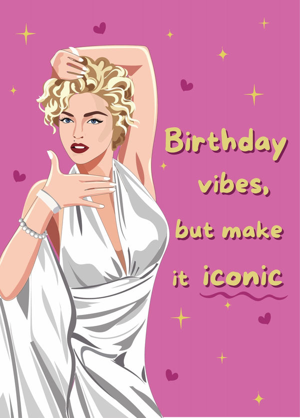 Birthday Vibes - Madonna Birthday Card