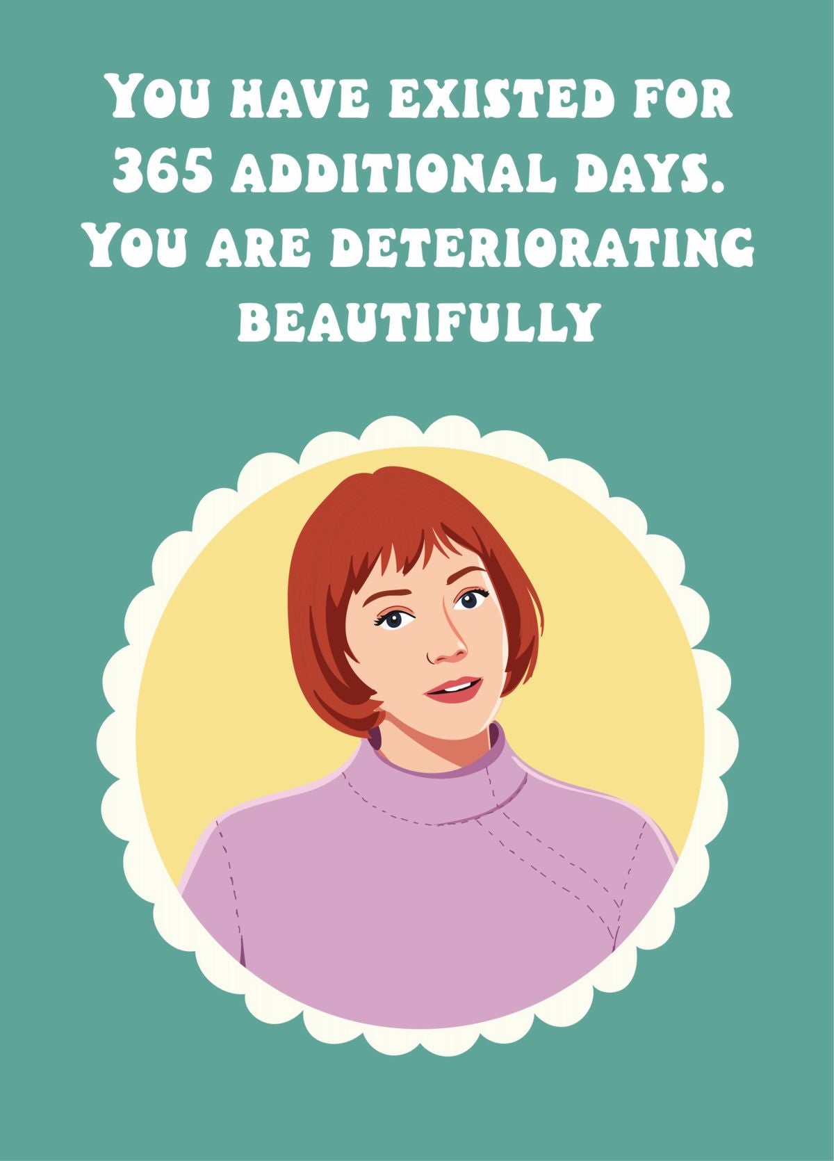 Ann Droid Funny Birthday Card