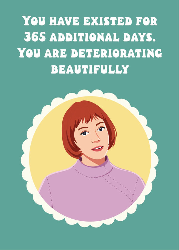 Ann Droid Funny Birthday Card