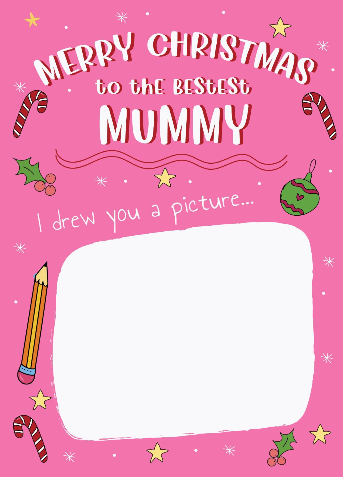 Merry Christmas Mummy - Personalised Mummy Christmas Card
