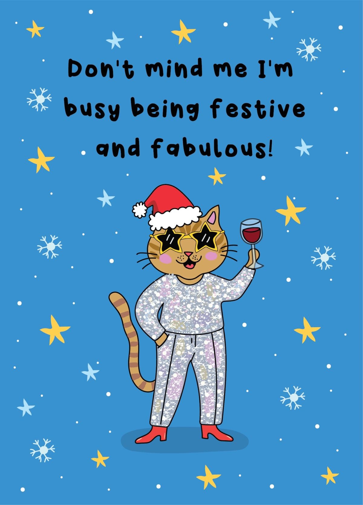 Festive & Fabulous - Fun Christmas Card
