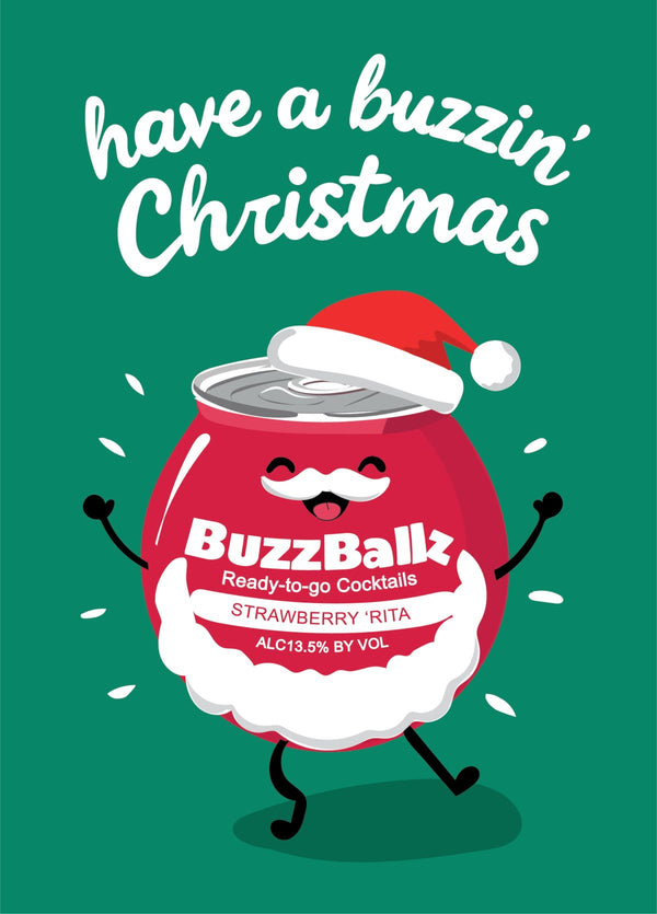 Have A Buzzin' Christmas - Buzz Ball Christmas Card
