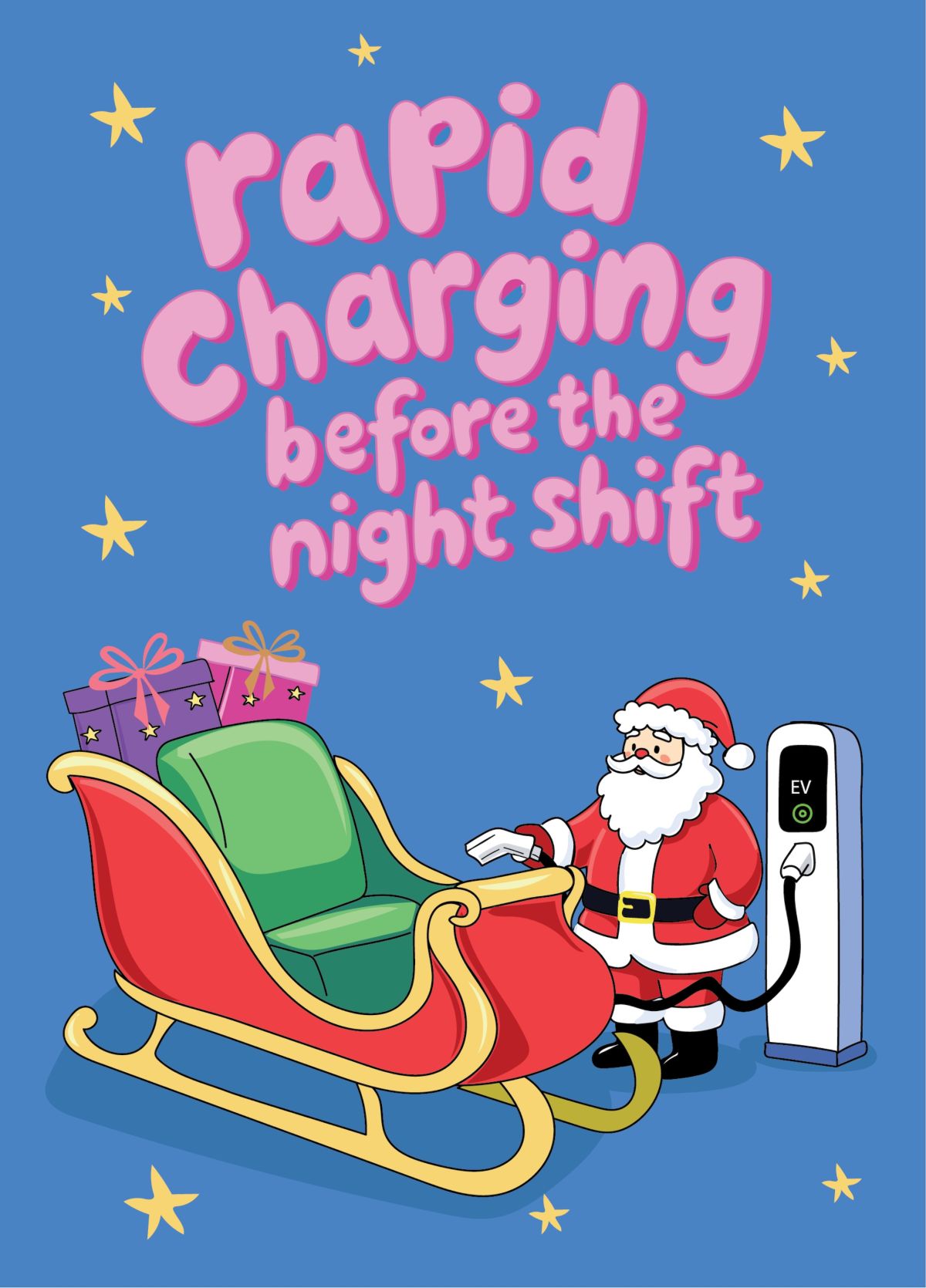 Rapid Charging Before The Night Shift - Merry Christmas
