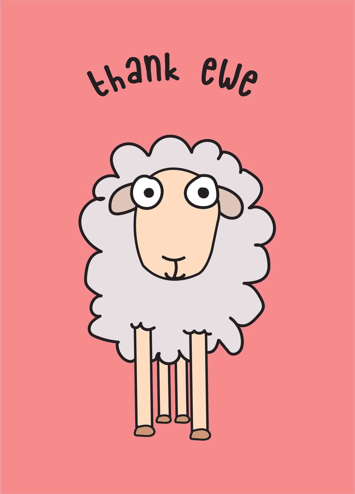 Thank Ewe - Thank You Card