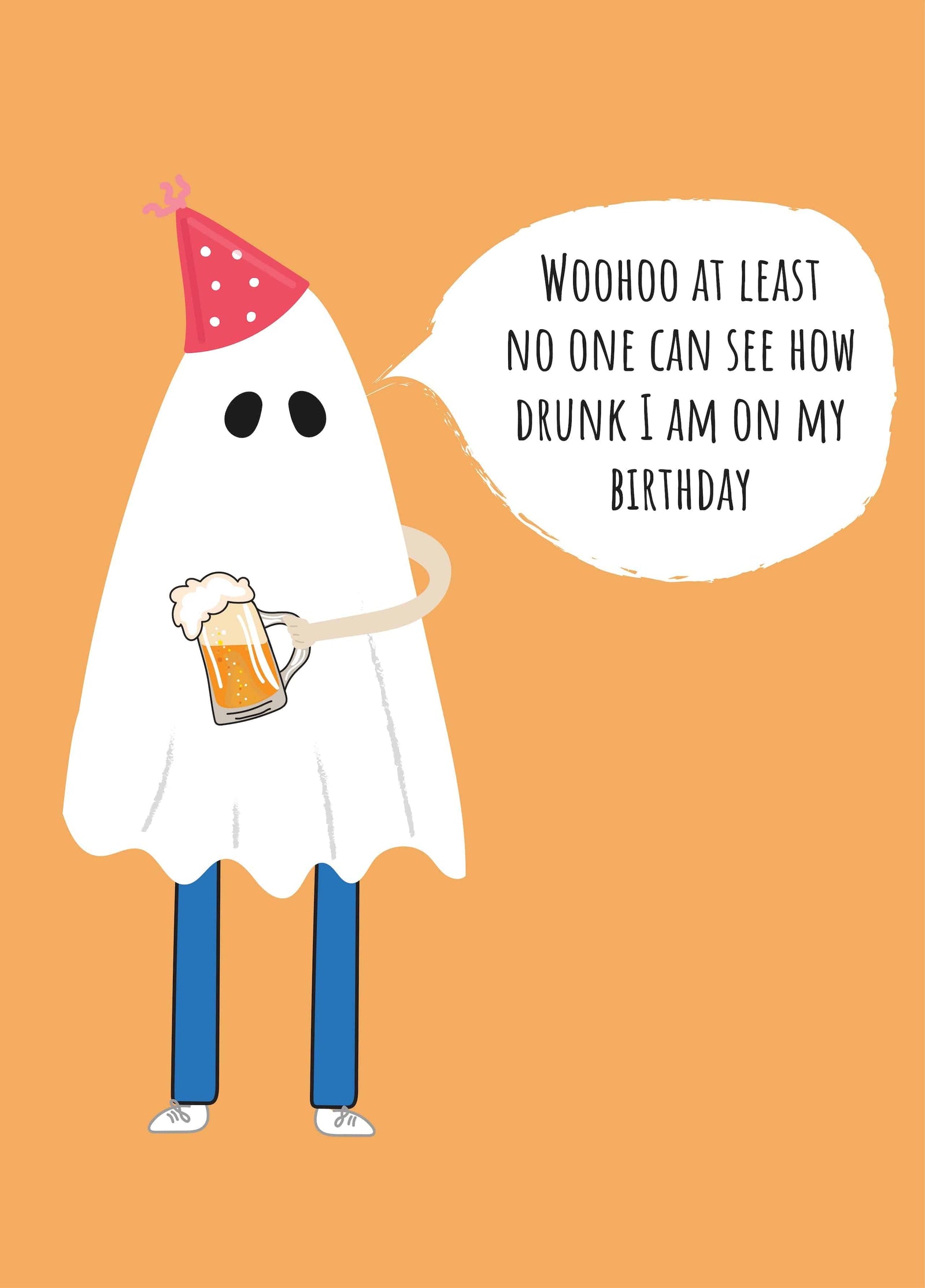 October Drunk Birthday Card