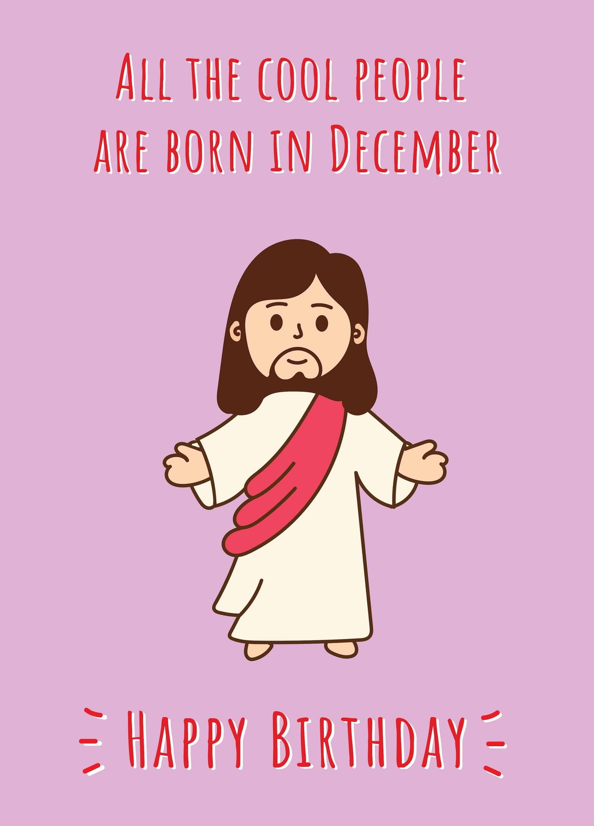 December Birthday Card