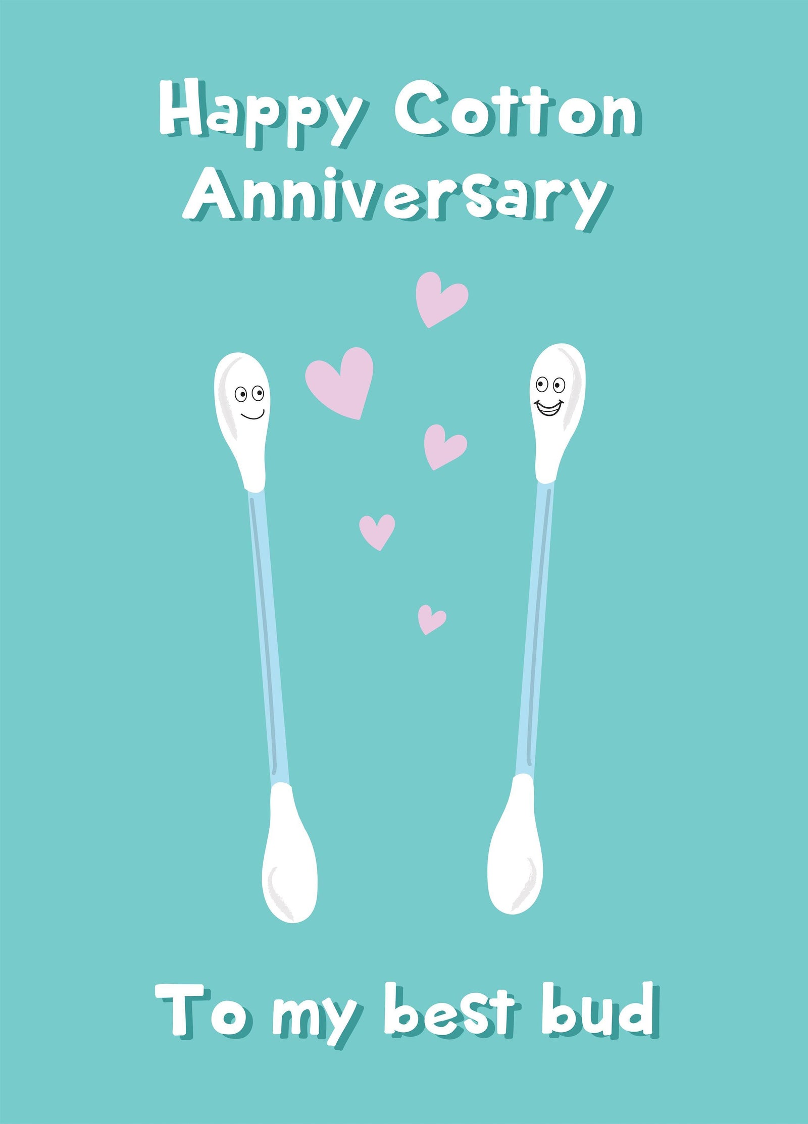 Happy 3rd Cotton Anniversary Card