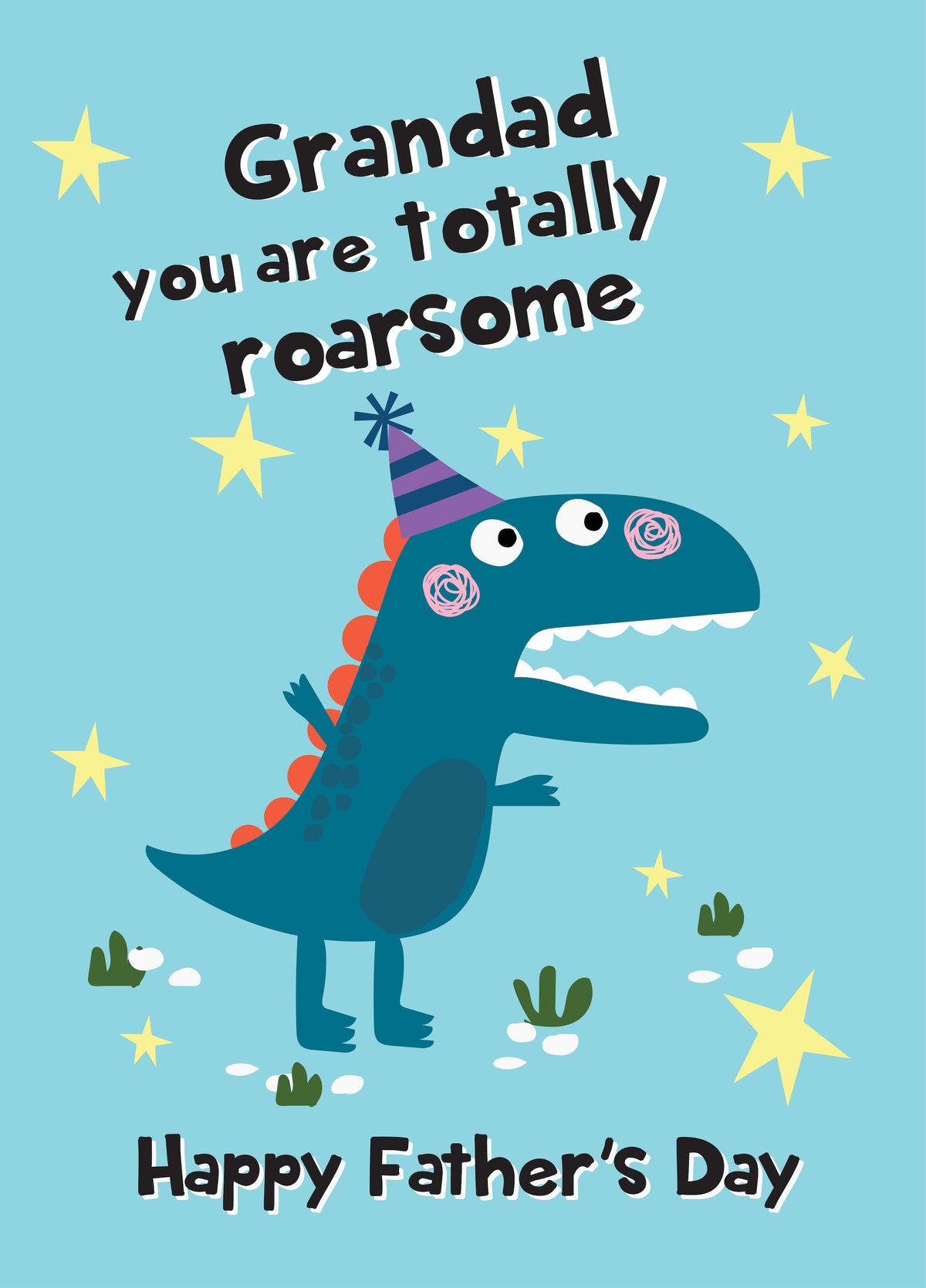 Grandad You're Roarsome - Happy Father's Day Card
