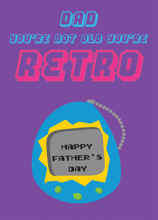 Retro Dad Father's Day Card