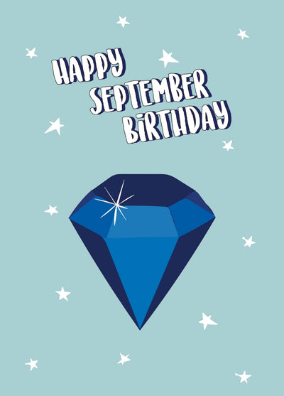 Happy September Birthday Card