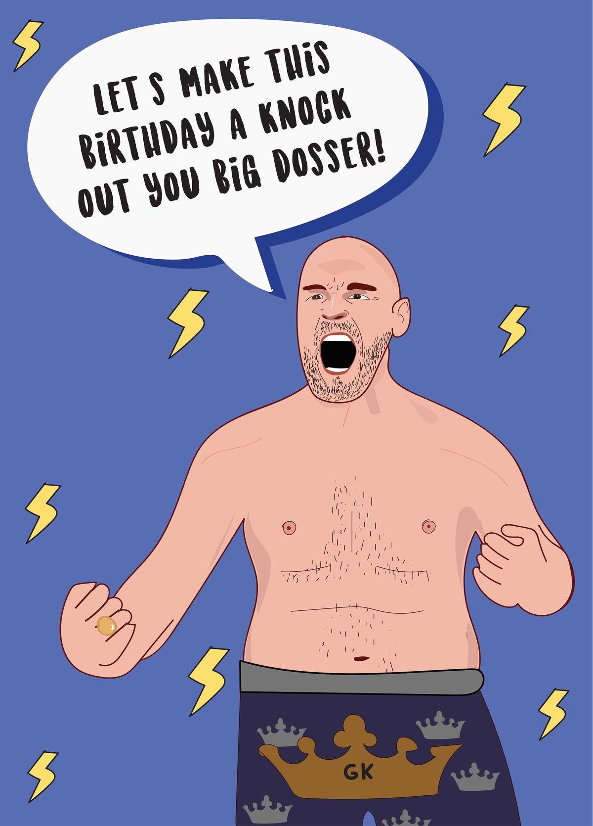 Tyson Fury - Happy Birthday Card
