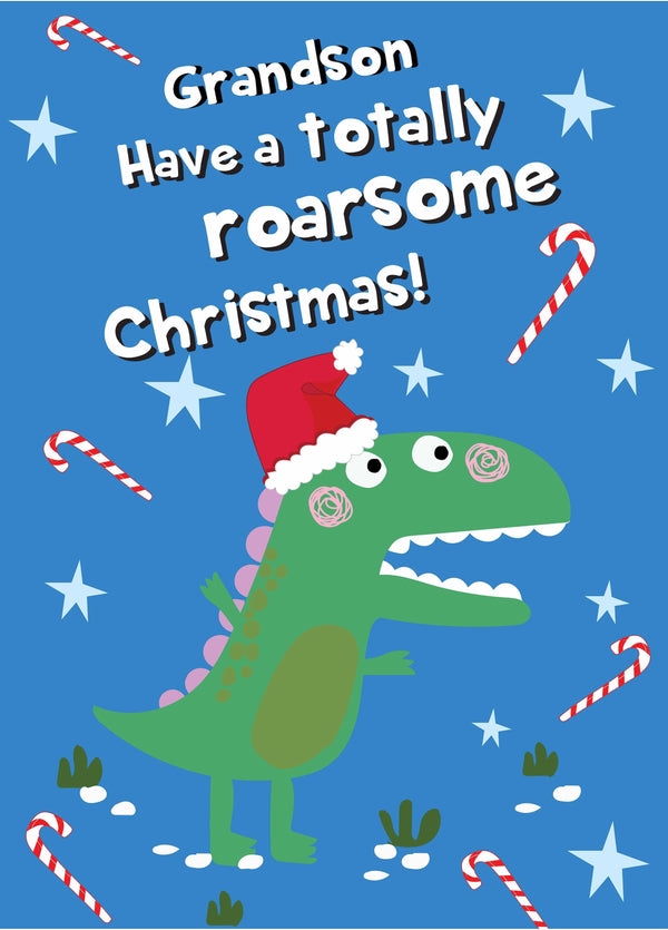 Merry Christmas Grandson Card