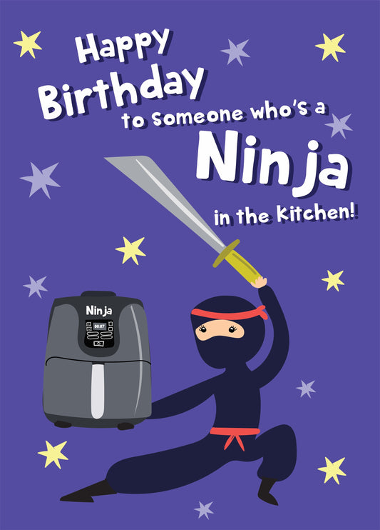 Birthday Ninja Card