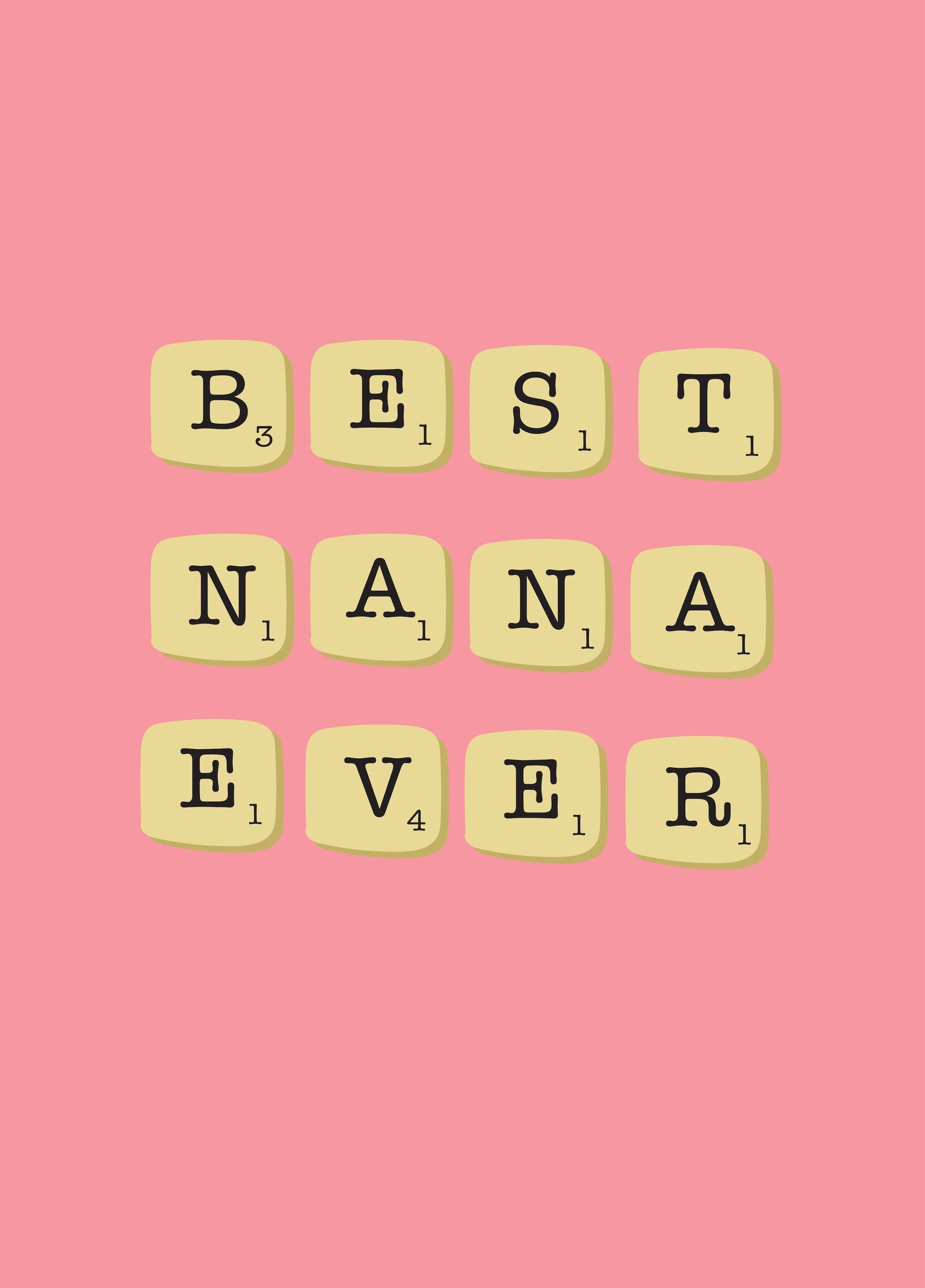 Best Nana Ever - Happy Birthday Card