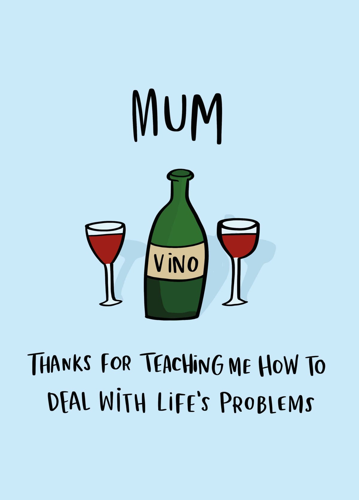 Deal With Life's Problems Card