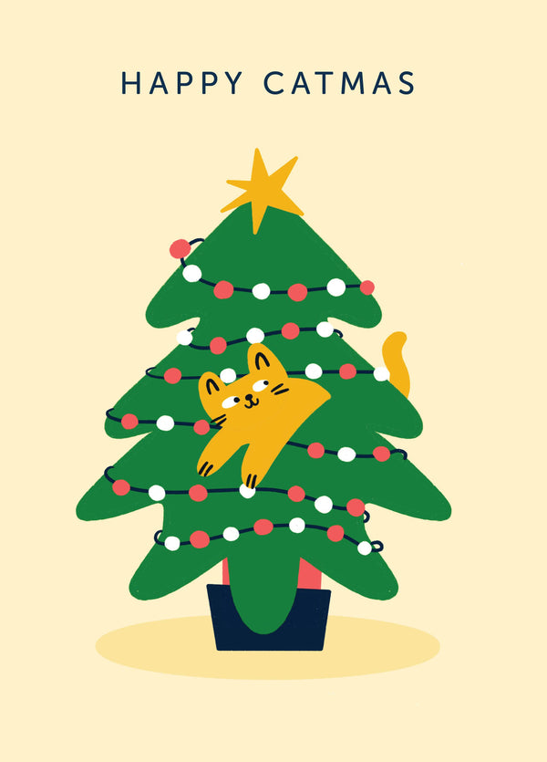 Happy Catmas Card