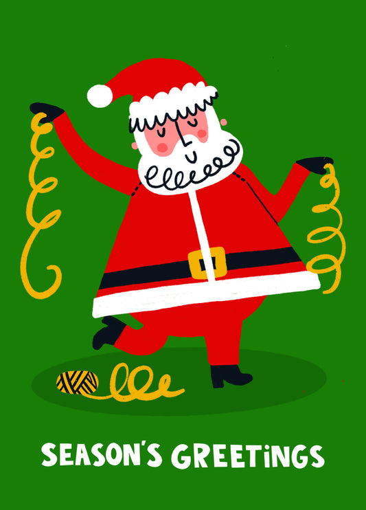 Santa String Card