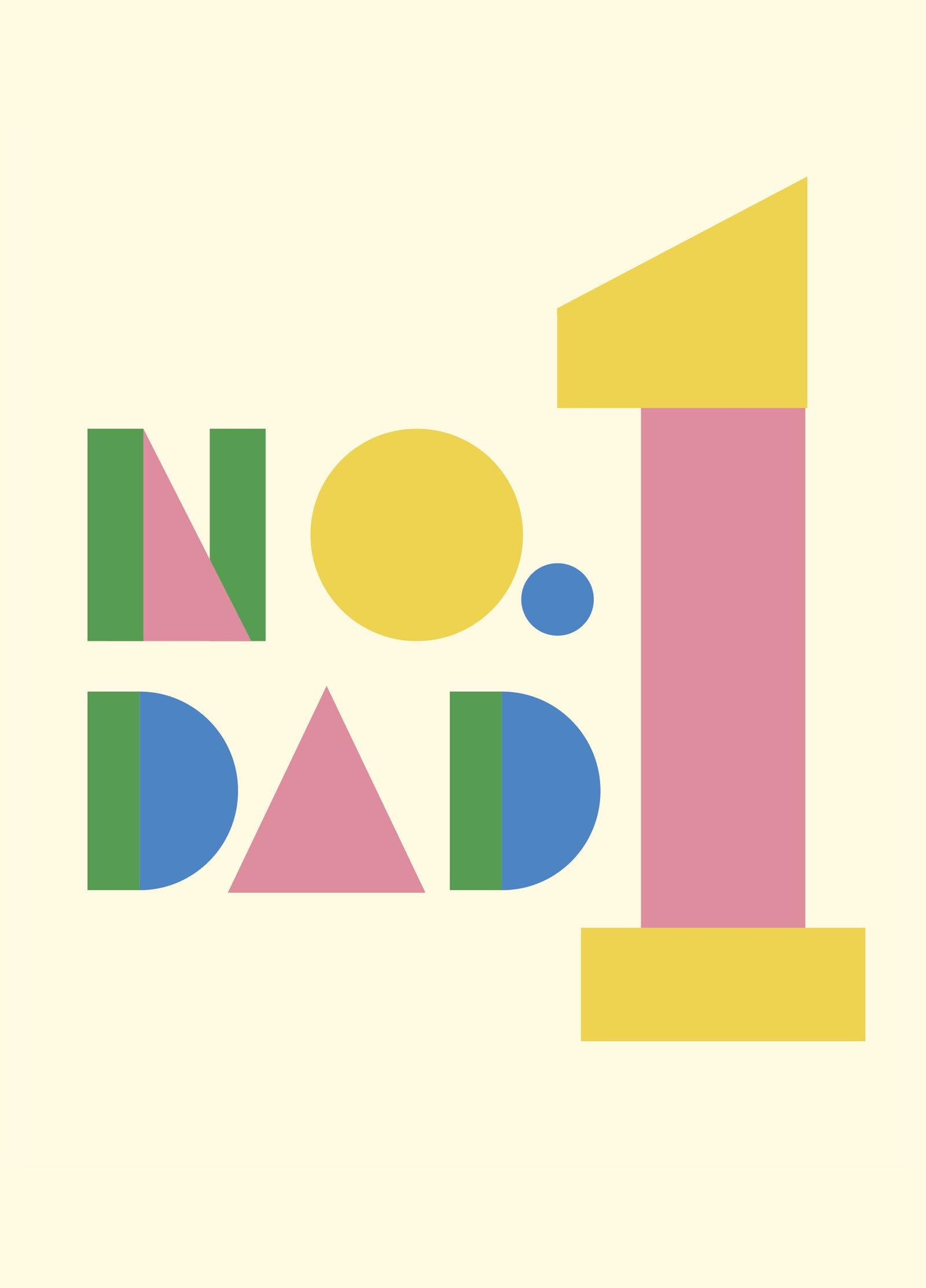 No 1 Dad Card