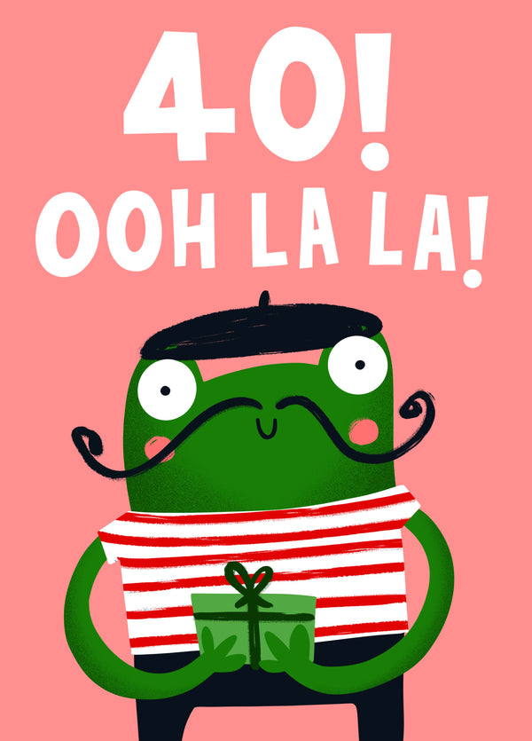 French Frog 40 Card