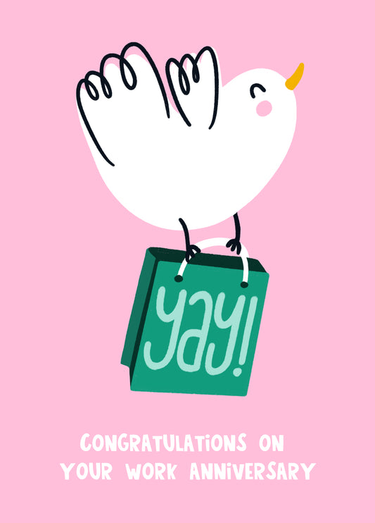 Yay Work Anniversary Card
