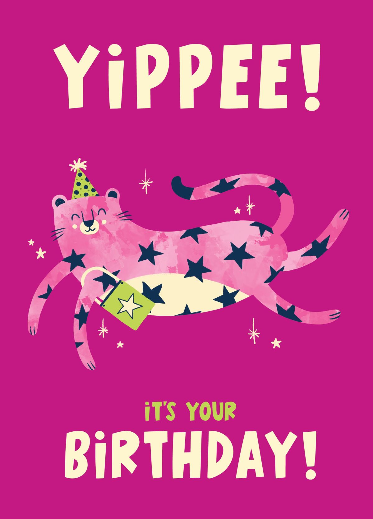 Yippee Birthday Leopard