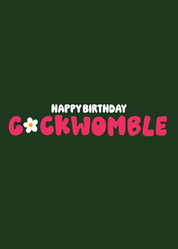 Cockwomble Birthday Card