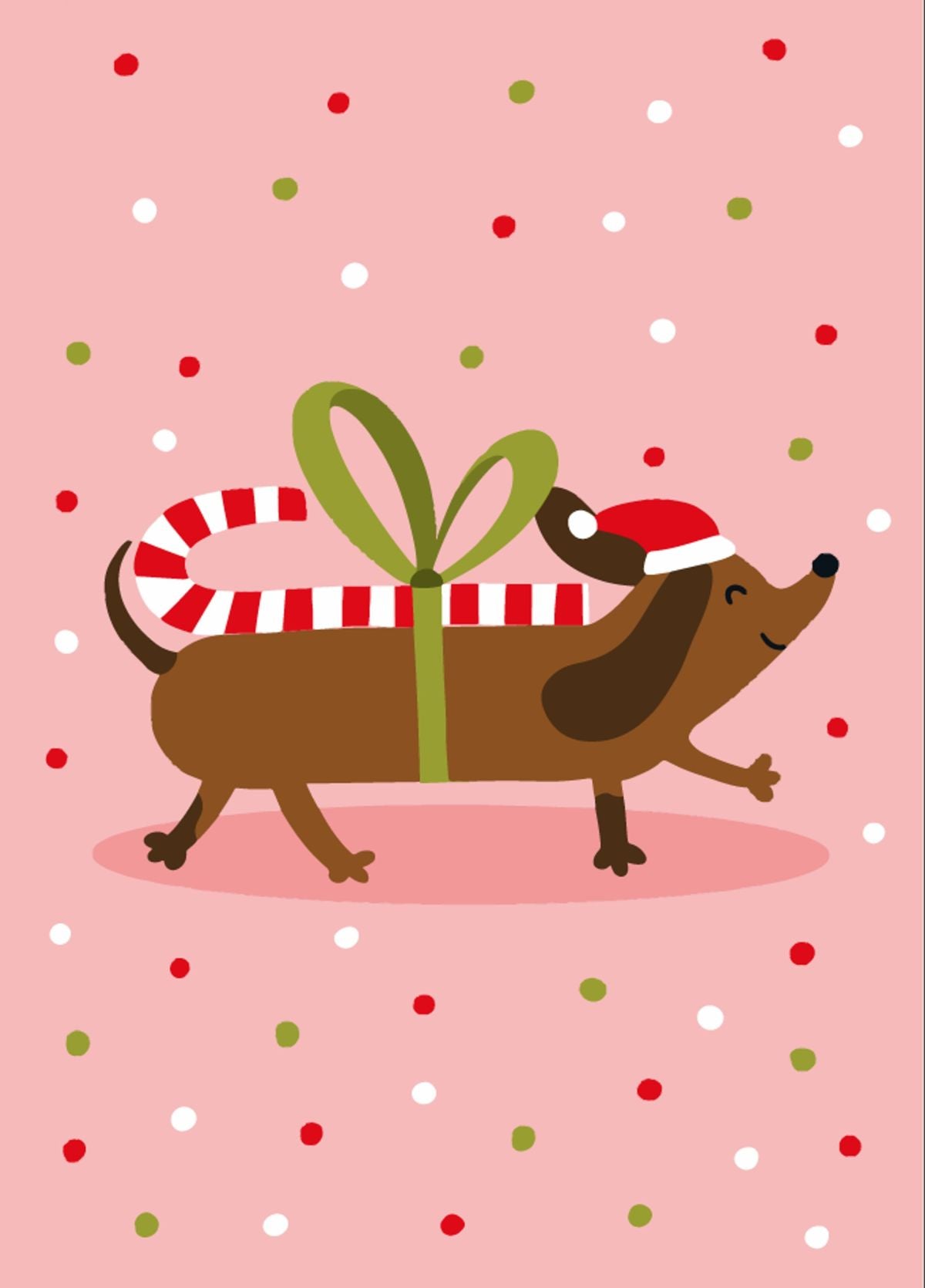 Candy Cane Dog Christmas