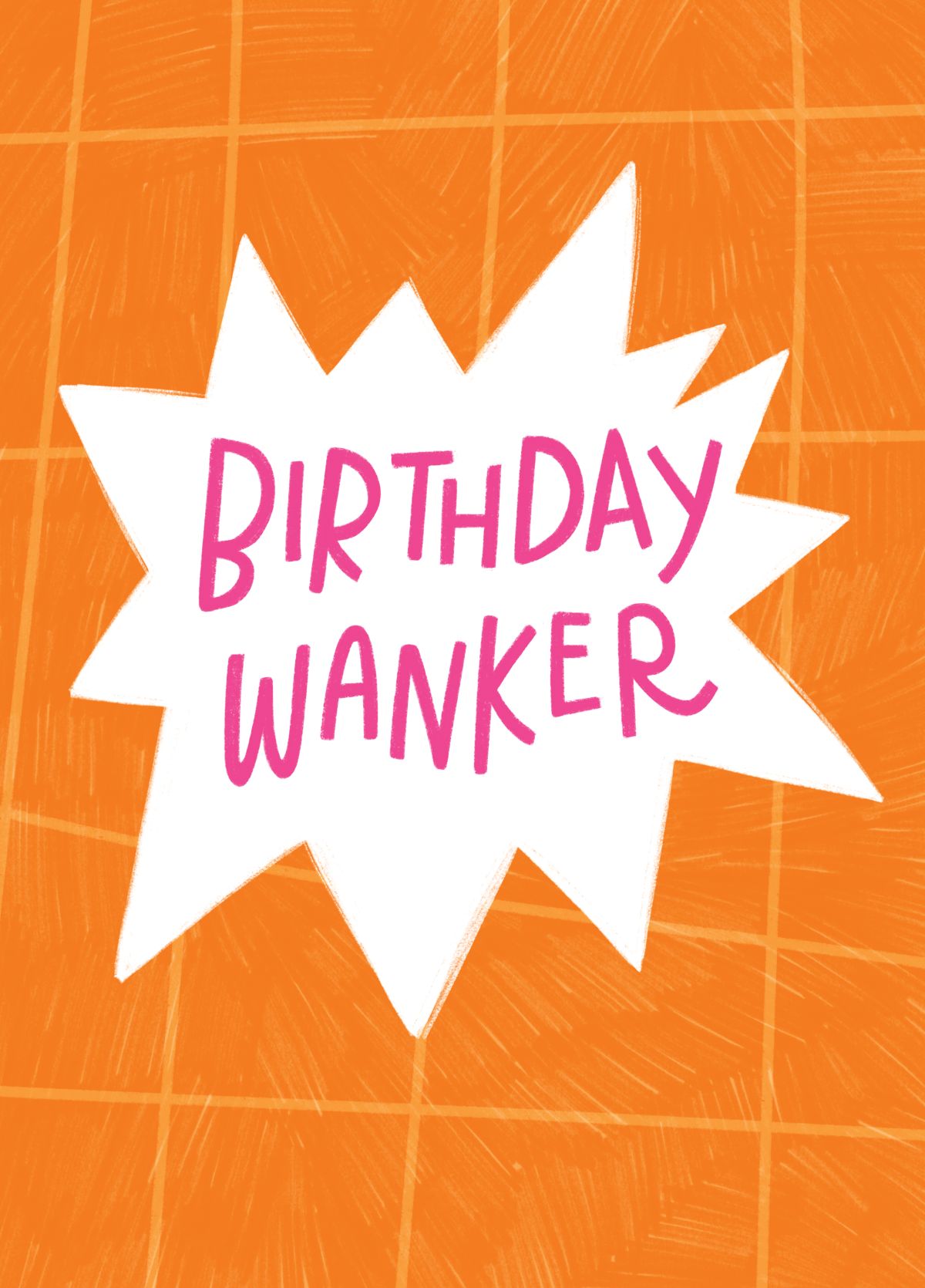 Funny Birthday Wanker Birthday Card