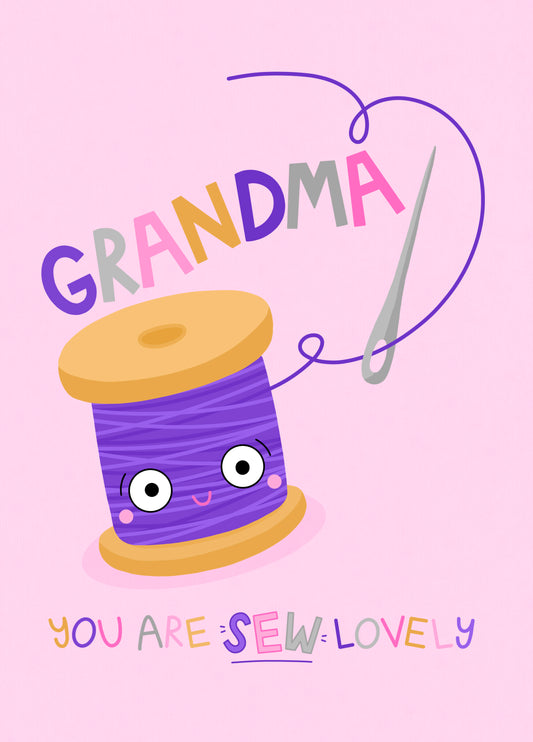 Sew Lovely Grandma Card
