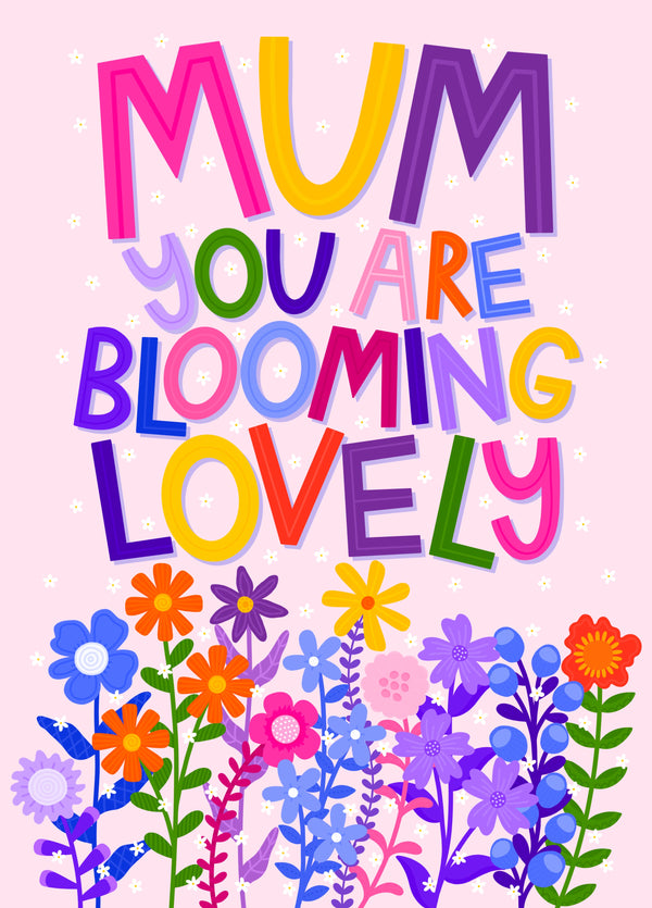 Flowery Card For Mum