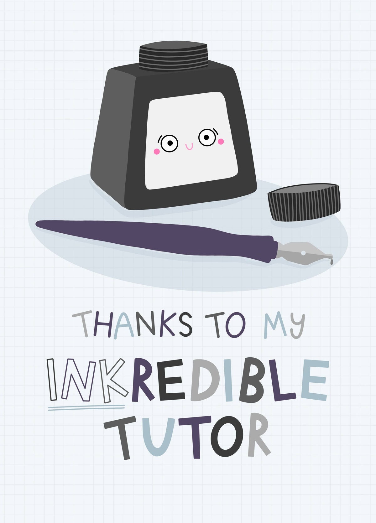 Thank You Tutor Card