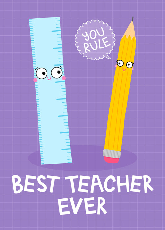 Best Teacher Ever Card