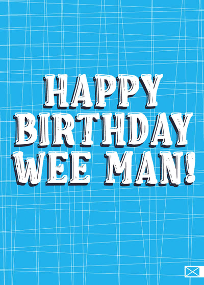 Happy Birthday Wee Man, Scottish Birthday Boy Card