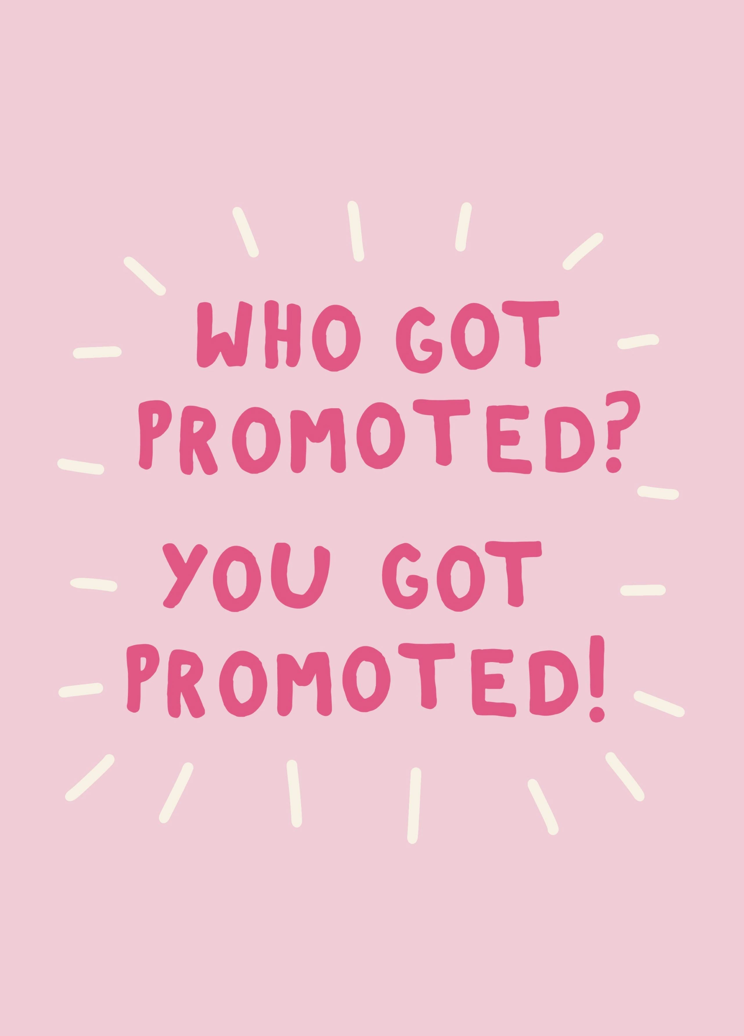 You Got Promoted! New Job Card – Scribbler Cards & Gifts