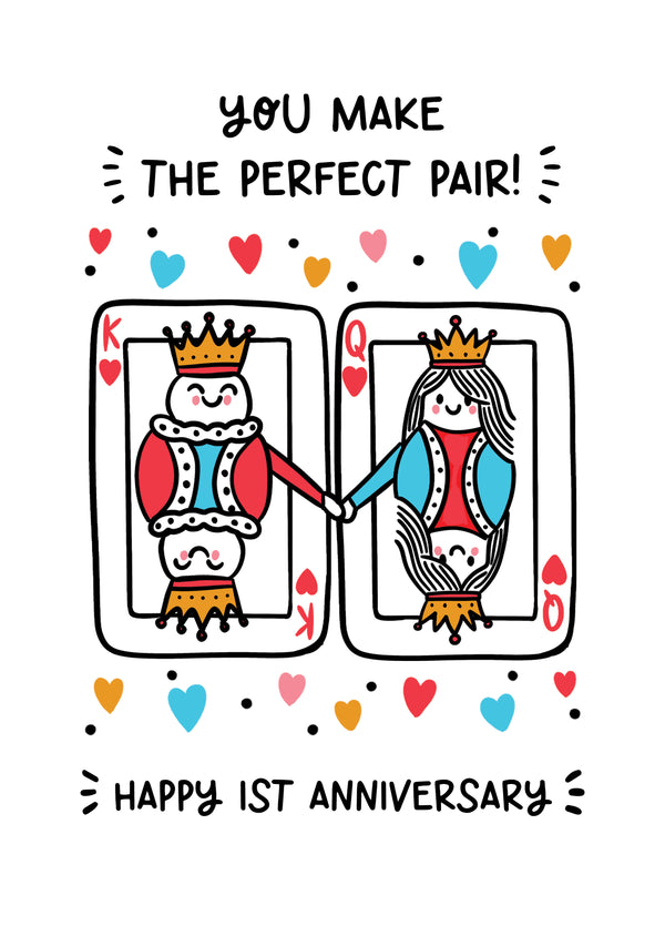 1st Anniversary Card - Paper Anniversary