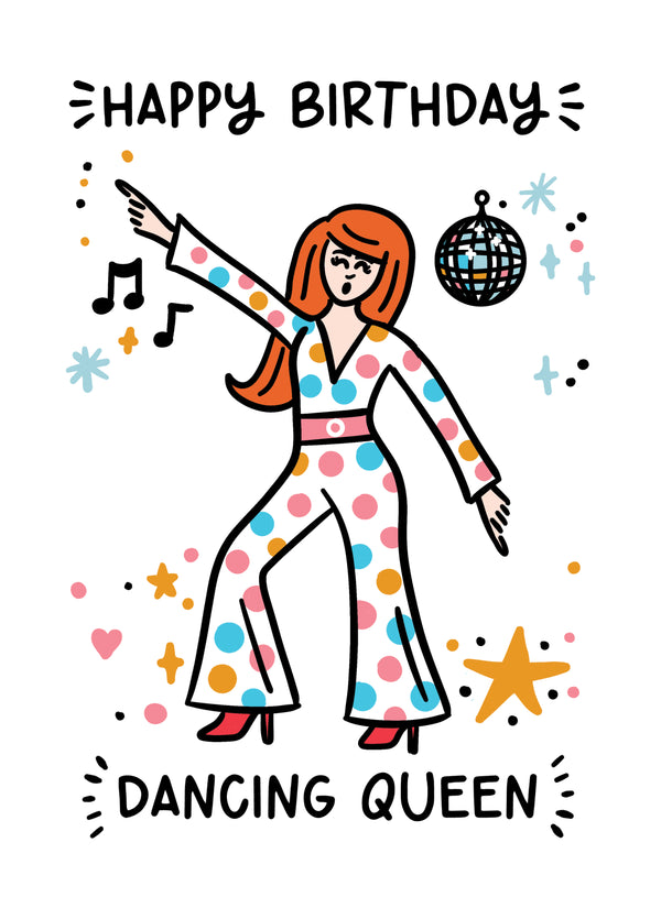 Dancing Queen Birthday Card